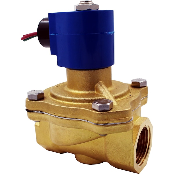 Solenoid Valve, 2-Way, 1 in Pipe Size, 24V/50V to 60V, Zero Differential, Diaphragm, Pilot Operated